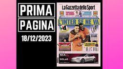 Prima pagina Gazzetta dello Sport: “L’Inter se ne va”