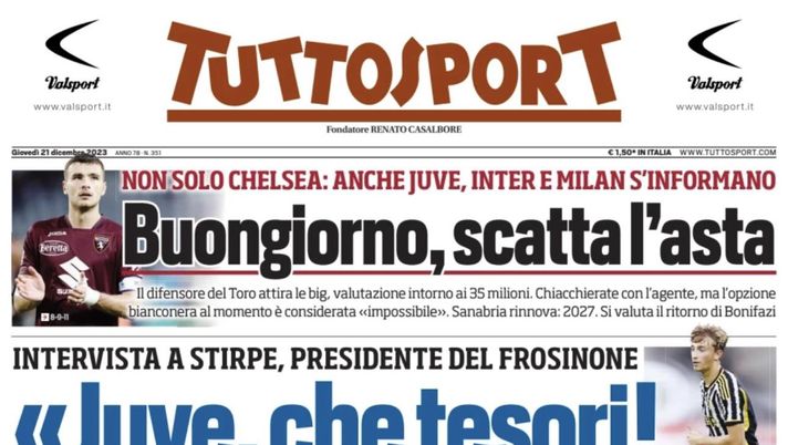 prima pagina tuttosport