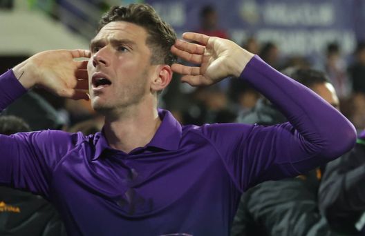 GERMOGLI PH: 16 MARZO 2025 FIRENZE STADIO ARTEMIO FRANCHI CAMPIONATO SERIE A FIORENTINA VS JUVENTUS NELLA FOTO ESULTANZA GOL GOSENS Gosens