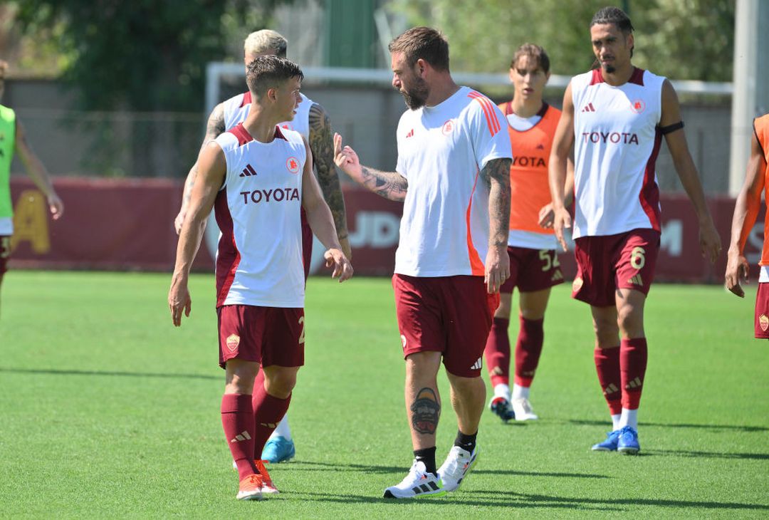 Roma, scarico a Trigoria e partitella con l’Ostiamare – FOTO GALLERY - immagine 10