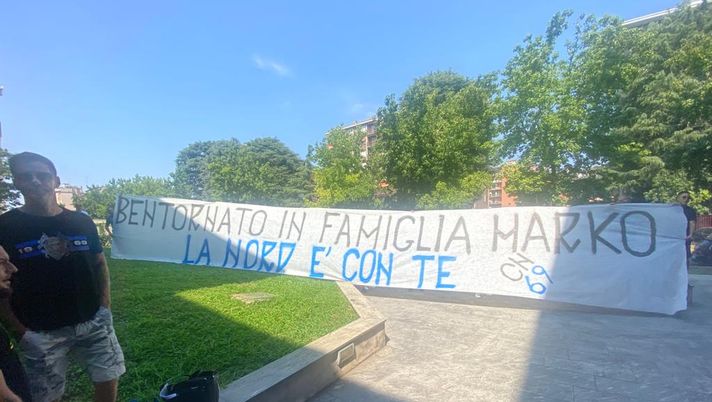 Arnautovic, lo striscione della Nord: “Bentornato in famiglia, Marko. La Nord è con te” - immagine 1
