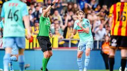 Malines, Vermant nella storia: doppio giallo in quattro secondi ed espulsione…