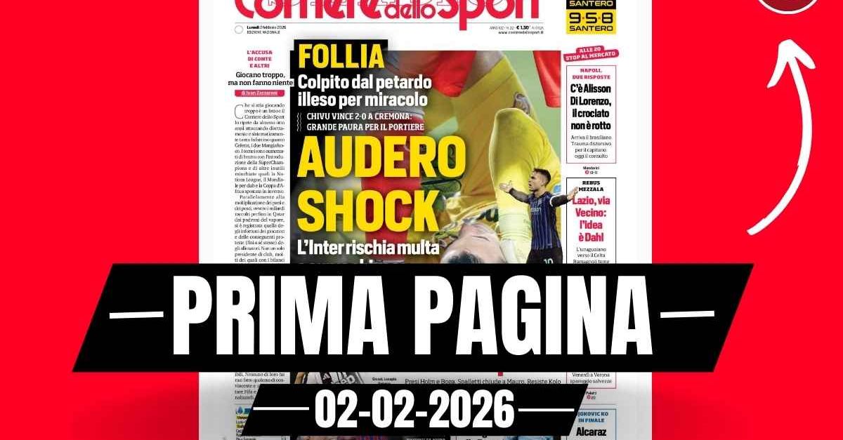 Prima pagina Corriere dello Sport: “Milan e Mateta, decisione sul filo. Nkunku fa muro”