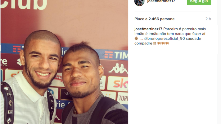 Torino-Roma 3-1, Martinez e Peres: un’amicizia che non si dimentica - immagine 1