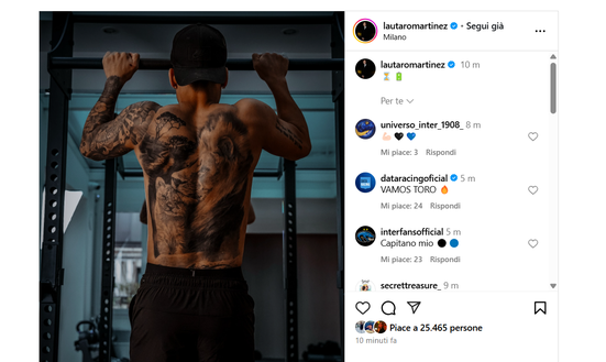 Inter-Barcellona, Lautaro ci sarà? L’indizio social del Toro conferma l’ottimismo- immagine 2