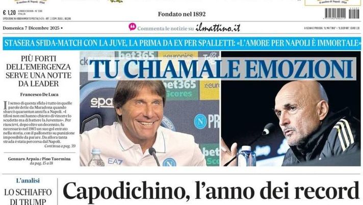 Il Napoli sui media: le prime pagine dei quotidiani di oggi- immagine 1