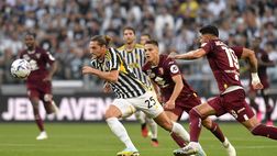 Juventus-Torino 2-0, le statistiche: un solo tiro in porta per i granata