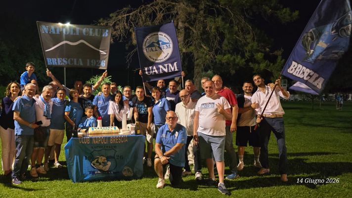 Centenario Napoli, festa anche fuori regione: l’iniziativa del Club Brescia centenario napoli
