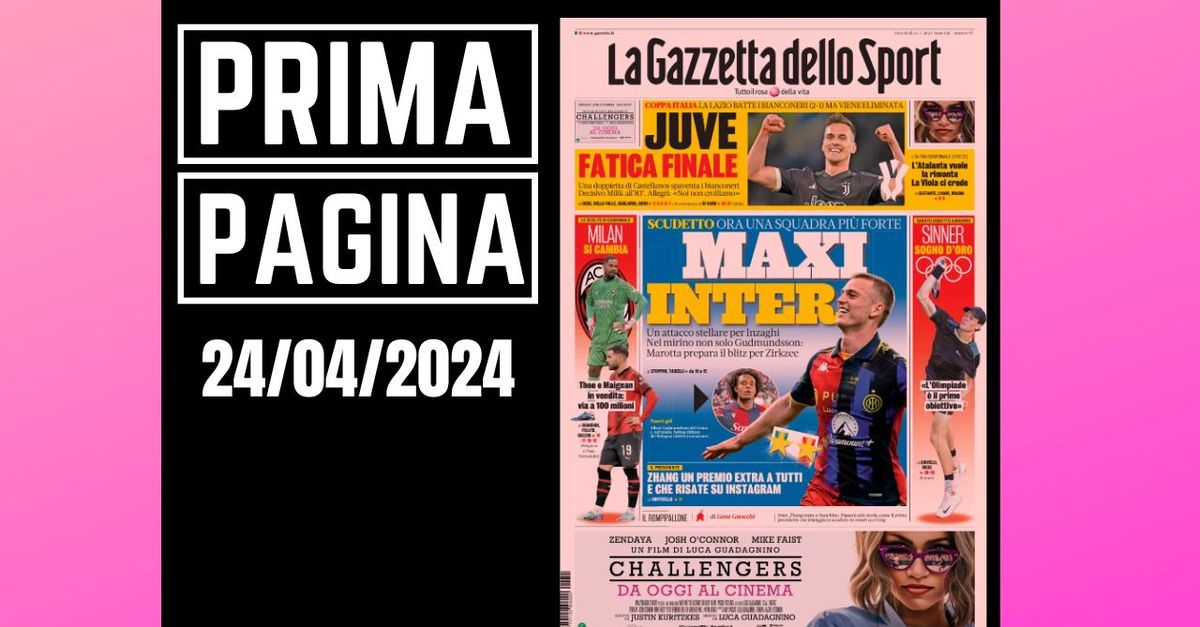 Prima pagina Gazzetta dello Sport: Milan, Theo e Maignan in vendita. Via…