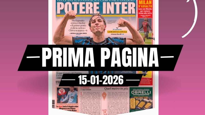 Prima pagina Gazzetta dello Sport: 'Milan d'assalto. Leao con Nkunku