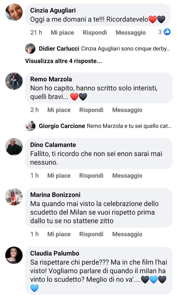 Derby di Milano su Facebook: 230mila interazioni per discutere del gesto di Frattesi- immagine 3