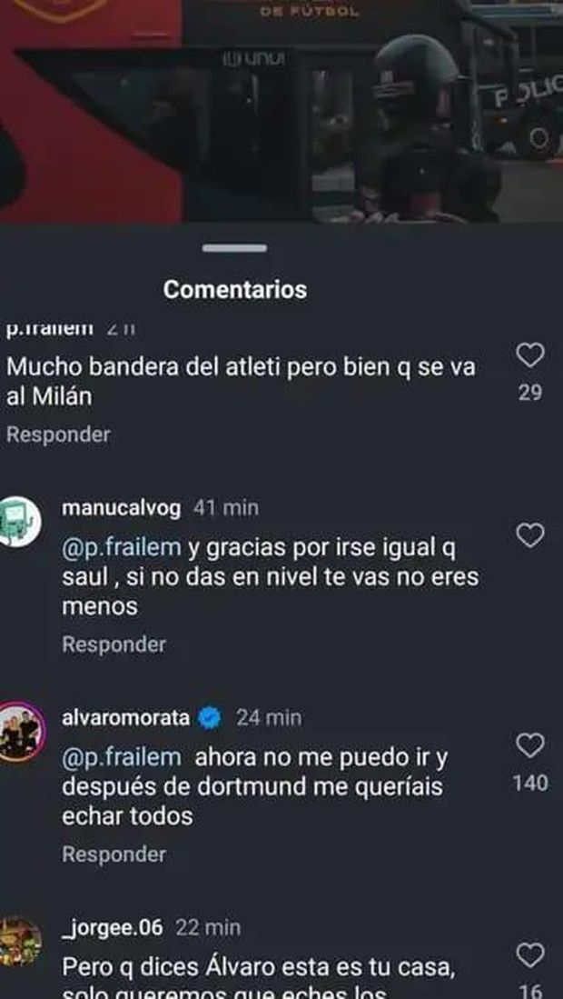 Morata Milan Atlético Madrid