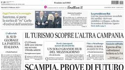 PRIMA PAGINA IL MATTINO OGGI: “Le spine di Conte: dietro Lukaku il vuoto”