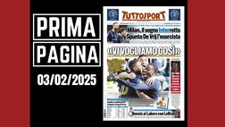 Prima pagina Tuttosport: “Milan, sogno Interrotto: de Vrij esorcista”