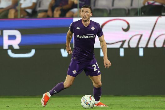 FIRENZE, ITALIA - 1 SETTEMBRE: Robin Gosens dell'ACF Fiorentina in azione. (Foto di Gabriele Maltinti/Getty Images) gosens