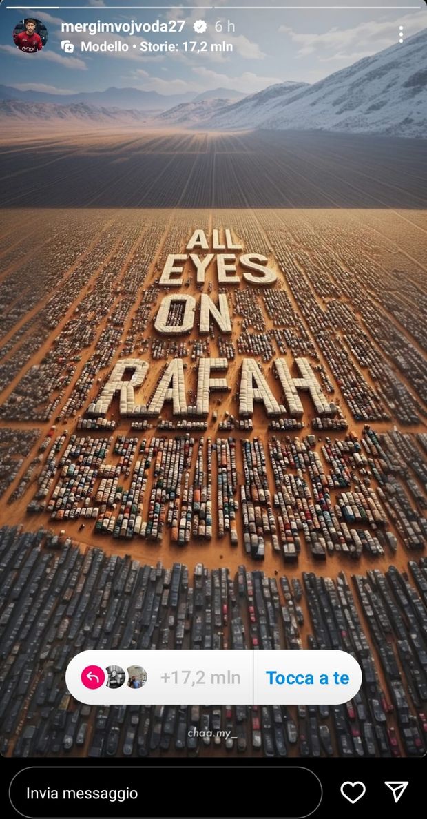 Strage di Rafah: Vojvoda, Djidji e Masina prendono posizione sui social- immagine 2