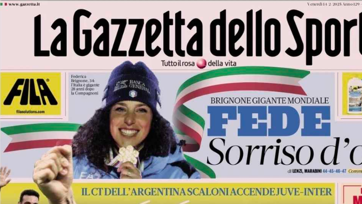 La prima pagina odierna de La Gazzetta dello Sport La Gazzetta dello Sport