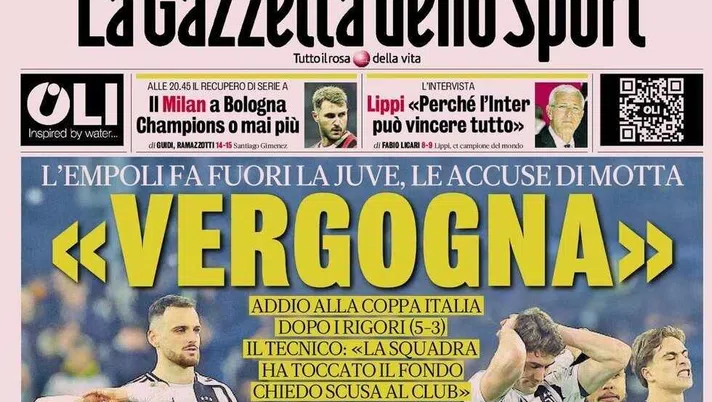 PRIMA PAGINA GAZZETTA DELLO SPORT OGGI: “Inzaghi al rinnovo, ci metto la firma”