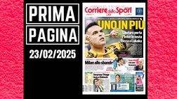 Prima pagina Corriere dello Sport: il Torino vince 2-1. Il Milan è allo sbando