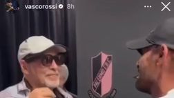 VIDEO Vasco Rossi, al Renzo Barbera di Palermo l’incontro con Totò Schillaci
