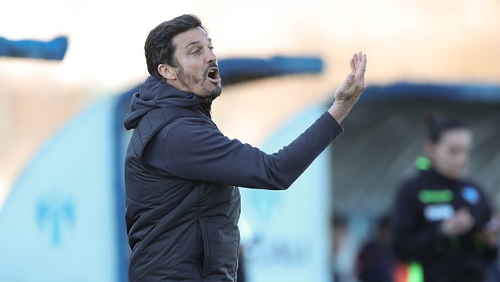 LEGNAGO, ITALY - MARCH 02: Head Coach of Milan Futuro Massimo Oddo during the Serie C match between Legnago  and Milan Futuro on March 02, 2025 in Legnago, Italy. (Photo by AC Milan/AC Milan via Getty Images)  Milan Futuro tv