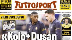 PRIMA PAGINA TUTTOSPORT OGGI: “Kolo+Dusan perché no?”