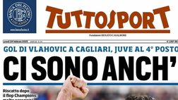 PRIMA PAGINA TUTTOSPORT OGGI: “Conte trema, Gasp ribussa allo scudetto”