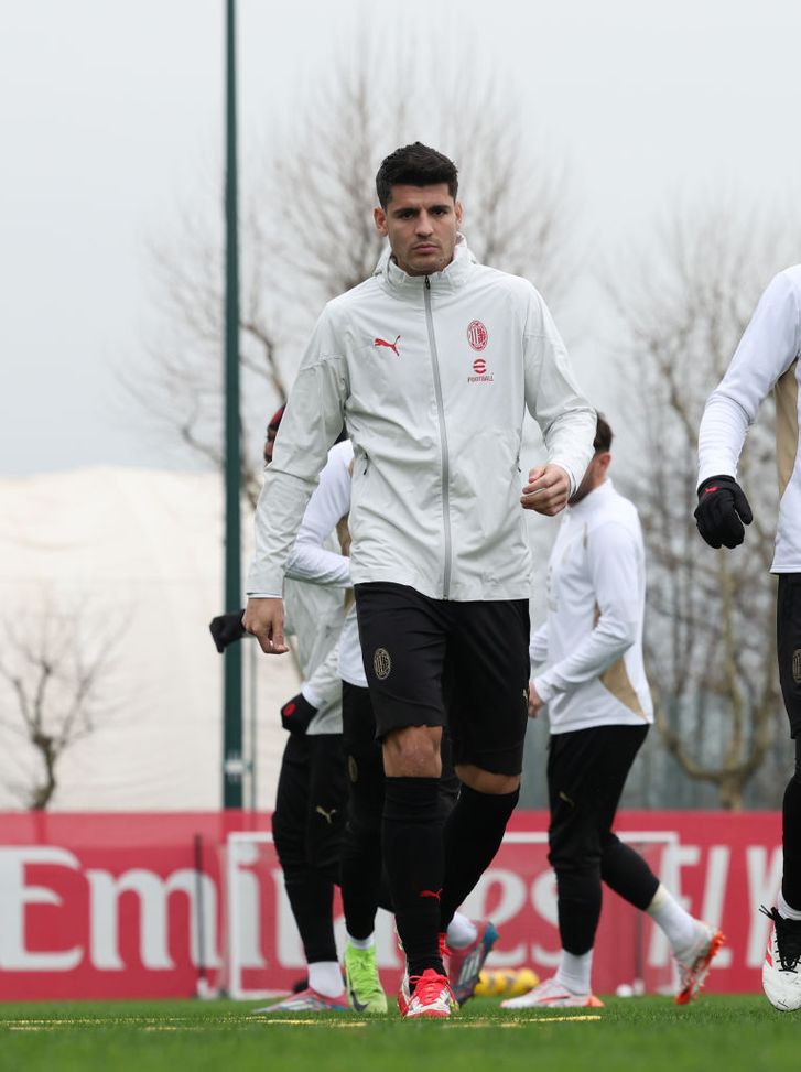 (Photo by Claudio Villa/AC Milan via Getty Images) Morata emozioni