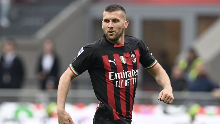 Ante Rebic (attaccante AC Milan), qui durante Milan-Lecce 2-0 (Serie A 2022-2023) | News (Getty Images) Ante Rebic AC Milan Milan-Lecce 2-0 Serie A 2022-2023
