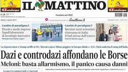 PRIMA PAGINA IL MATTINO OGGI: “Quattro moschettieri per il sorpasso”