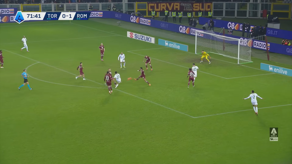 Torino-Roma 0-2, l’analisi dei gol: Tameze sbaglia l’intervento difensivo- immagine 6