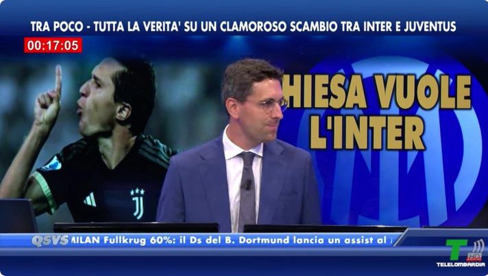 Telelombardia – Chiesa vuole l’Inter, nasce il clamoroso scambio con la Juve. Con conguaglio… - immagine 1