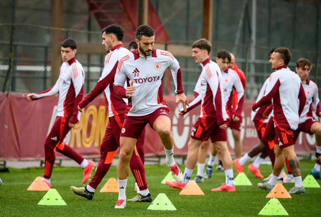 Roma, l’allenamento a due giorni dal derby – FOTOGALLERY - immagine 24