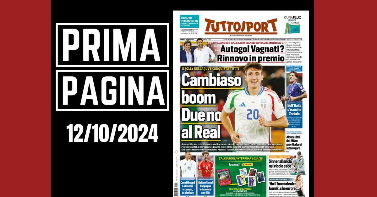 Prima pagina Tuttosport: “Alcuni ultras del Milan pronti a farsi interrogare”