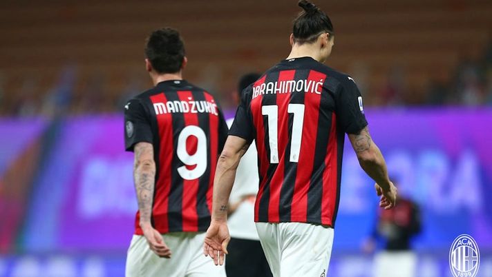 Mario Mandzukic Zlatan Ibrahimovic AC Milan