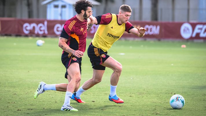 Trigoria, Gasp può sorridere: Hermoso e Dovbyk in gruppo. Personalizzato per Bailey - immagine 1