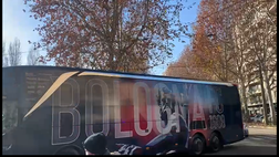 Video – Torino-Bologna: l’arrivo allo stadio del pullman rossoblù