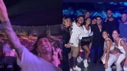 Politano e Spinazzola scatenati al concerto di Tiziano Ferro: poi con Sal Da Vinci