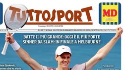 PRIMA PAGINA TUTTOSPORT OGGI: “Allegri: Noi Sinner, loro Djokovic. Mi fermo, sono permalosi”
