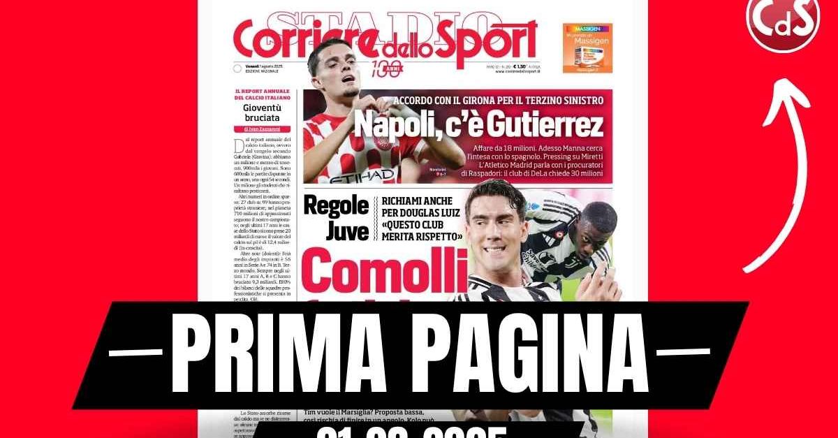 Prima pagina Corriere dello Sport: “Milan, Allegri trasforma Leao” Prima pagina Corriere dello Sport: “Milan, Allegri trasforma Leao”