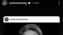 FOTO Addio a Denis Law, l’azzurro McTominay lo ricorda con una storia su Instagram