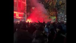 Inter-Milan, i cori della Curva Sud fuori dallo Stadio di San Siro – VIDEO
