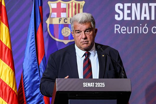 Joan Laporta, presidente del Barcellona. (Photo by Javier Borrego / AFP7 via Getty Images) Caso Yamal, il presidente Laporta risponde alla Federazione spagnola: “Nessun dolo”- immagine 3