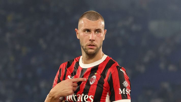 Strahinja Pavlovic AC Milan Lazio-Milan Serie A 2024-2025