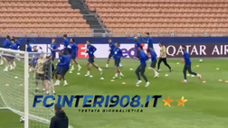 VIDEO FCIN1908 / Barcellona, il riscaldamento di Yamal e compagni verso l’Inter