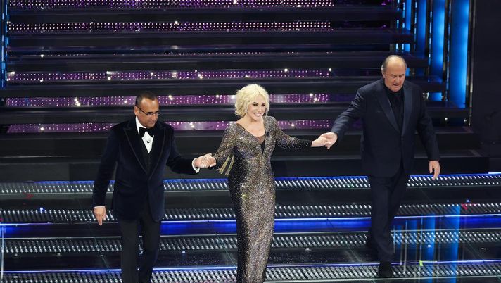 Getty Images Sanremo, boom ascolti per Carlo Conti: 12,6 mln e 65,3% di share. Battuto Amadeus - immagine 1