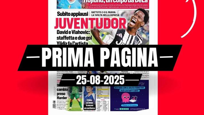 Prima pagina Corriere dello Sport: 'Il Milan cambia: preso Harder'