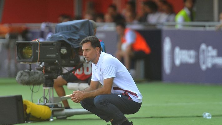 BOLOGNA, ITALY - SEPTEMBER 11: Luca Vigiani head coach of Bologna FC gives directions during the Serie A match between Bologna FC and ACF Fiorentina at Stadio Renato Dall'Ara on September 11, 2022 in Bologna, Italy. (Photo by Mario Carlini / Iguana Press/Getty Images) Primavera – Ecco il big match contro l’Inter - immagine 1