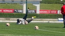 Roma-Milan, l’allenamento di Maignan a Milanello | PM VIDEO