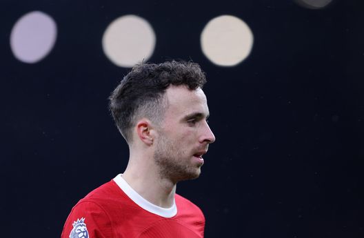 Diogo Jota del Liverpool FC durante la partita di Premier League tra Liverpool FC e Brentford FC ad Anfield il 12 novembre 2023 a Liverpool, Inghilterra. (Foto di Alex Livesey/Getty Images) Diogo Jota